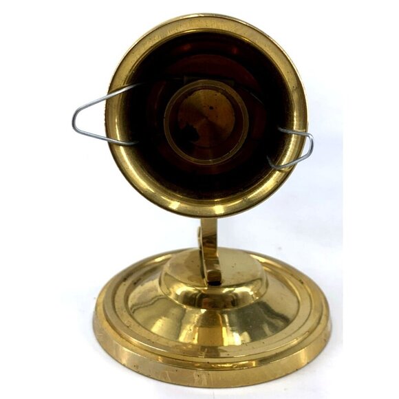 Brass Wall Mount Sconce Candle Holders 9" Set of 2 India Vintage - Picture 5 of 12